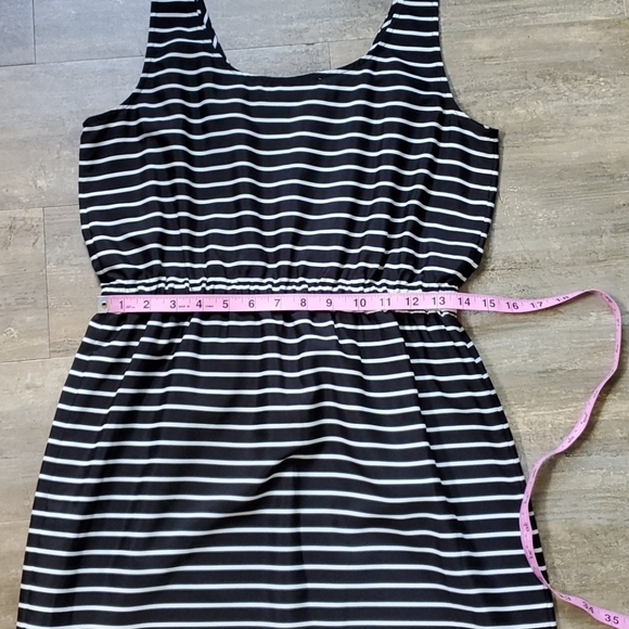 Ann Taylor LOFT Striped Elastic Waist Tank Dress - Picture 6 of 8